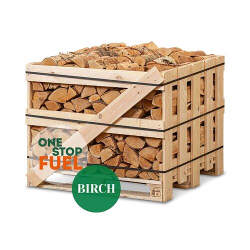 Hardwood Firewood 1m³ - 400kg Kiln Dried (4 Row) Pallet